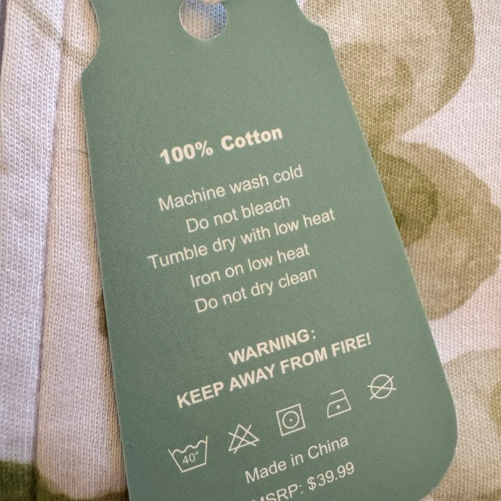 NWT Tado Muslin Baby Sleep Sack 18-24 Months (XL) Wearable Blanket Lucky Clover